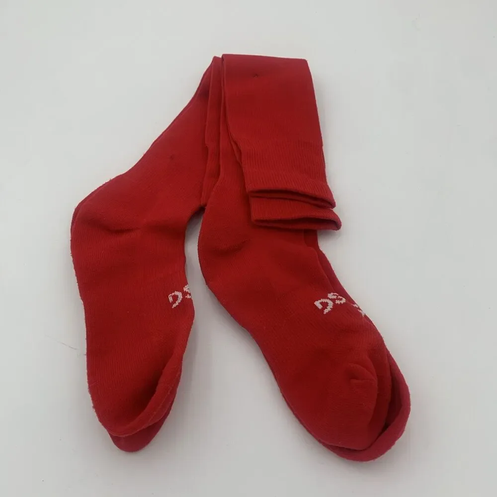 Pack of (2) DSG All Sport Athletic Over the Calf Men's Socks | Red | Large(8-13)